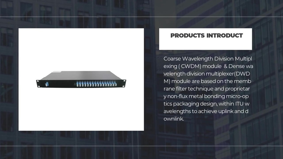 CWDM&DWDM module rack mount type, 2 4 8 16 Channel
